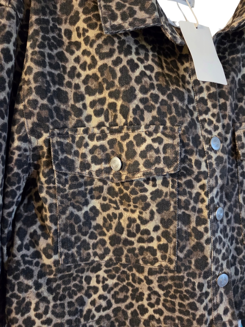Leopard print collared jacket - Picture 7 of 8